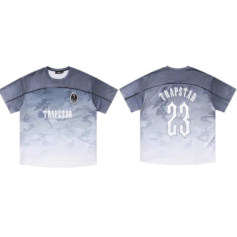 Trapstar T-Shirts Graphic Logo Short-Sleeve T-Shirt — 738 gray