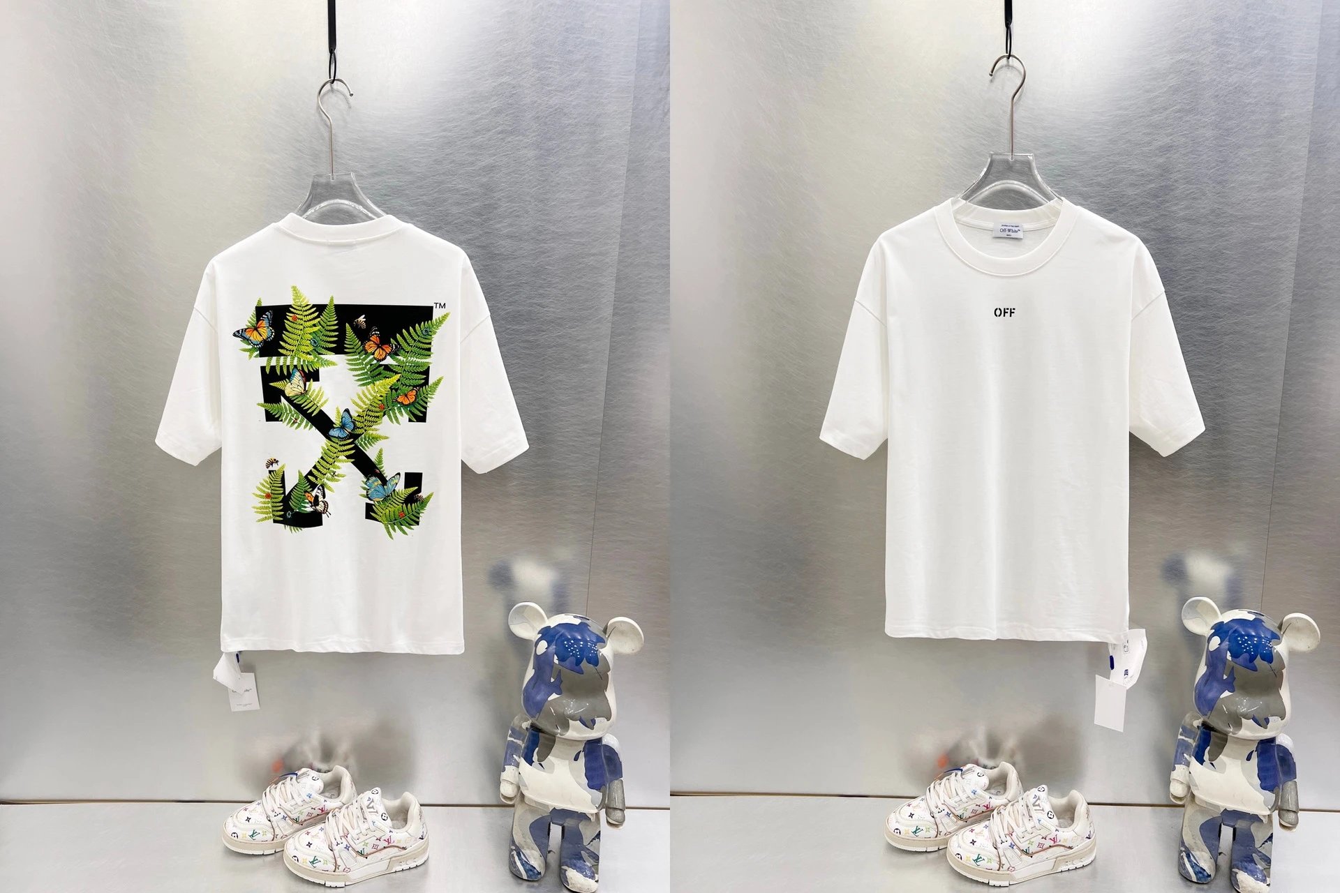 Off-White T-Shirts Graphic-print crew-neck — 9609 white