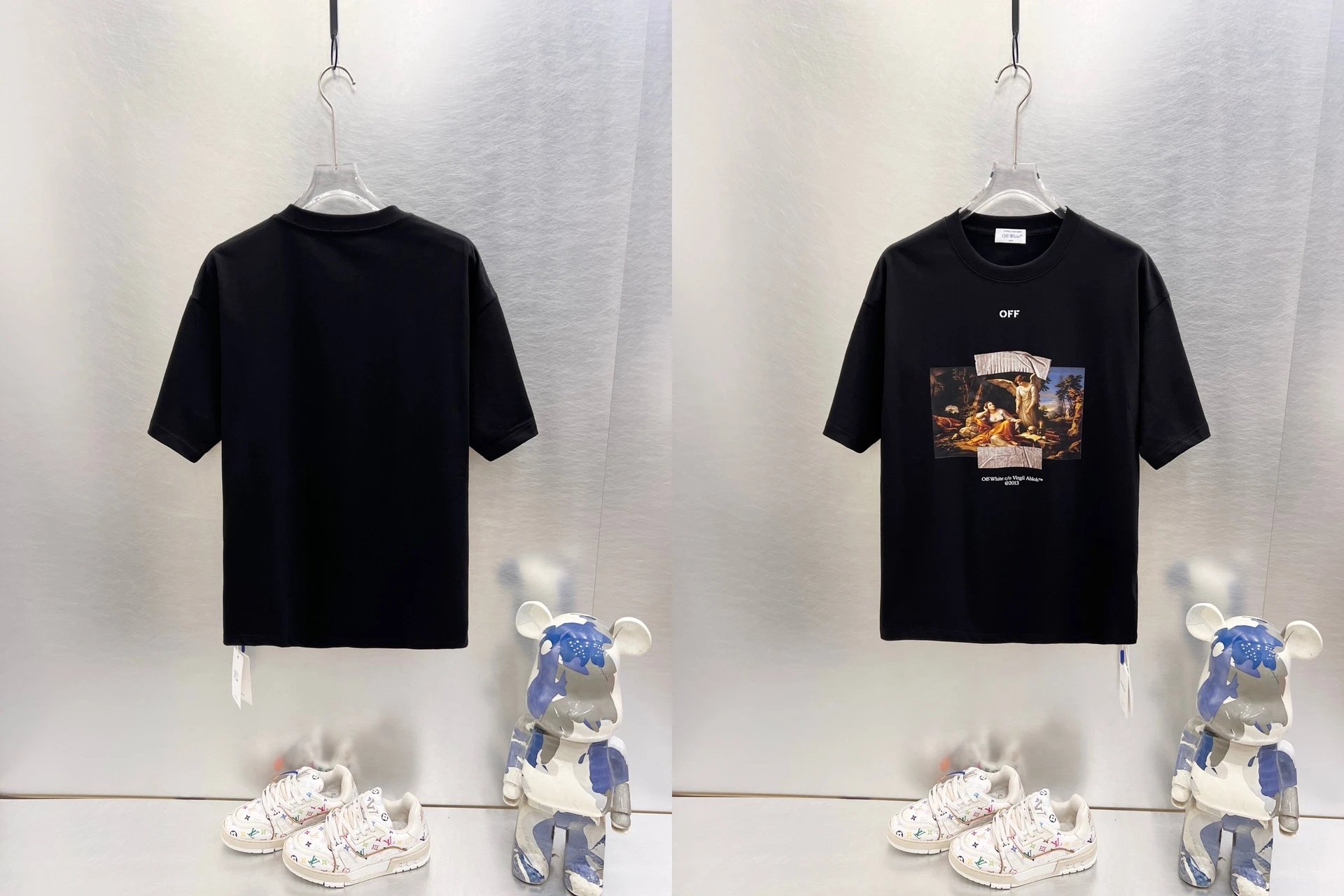 Off-White T-Shirts Graphic-print crew-neck — 9611 black