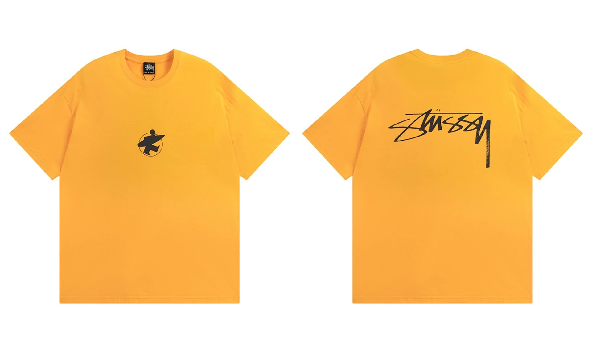 Stüssy T-Shirts TS3K-1 graphic print — 957 Yellow