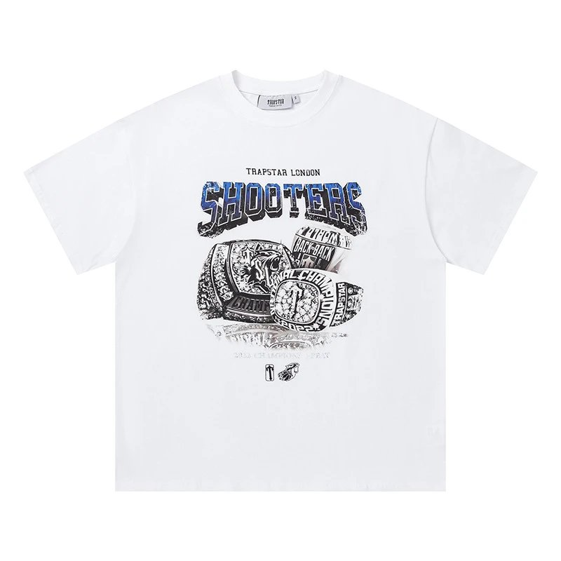 Trapstar T-Shirts Graphic Logo Short-Sleeve T-Shirt — 712 White