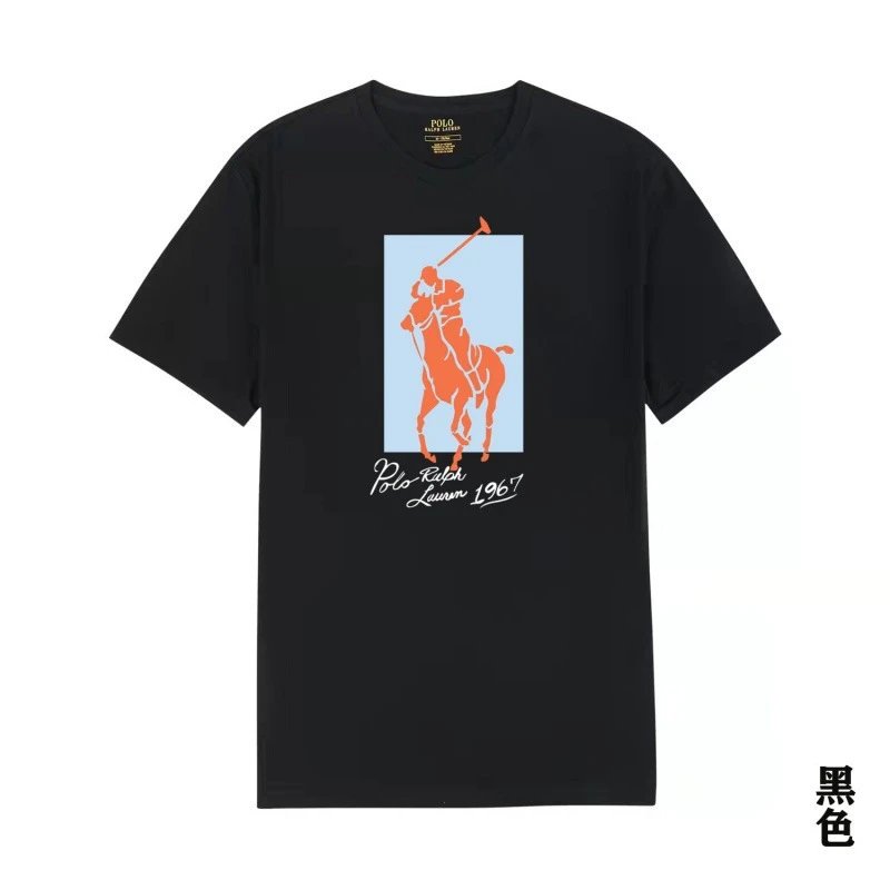 Polo Ralph Lauren T-Shirts Short-Sleeve Graphic Logo T-Shirt — 70