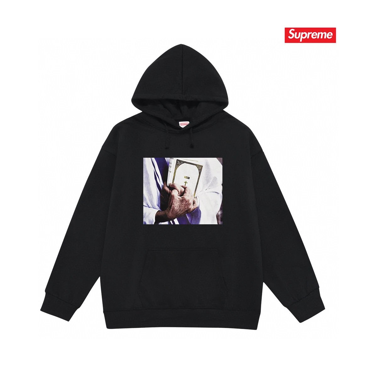 Supreme Hoodies & Sweatshirts Graphic Print Pullover Hoodie — S 2031 Black