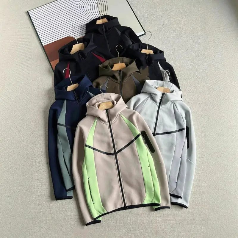 Colorblock Zip-Up Hoodie Jacket