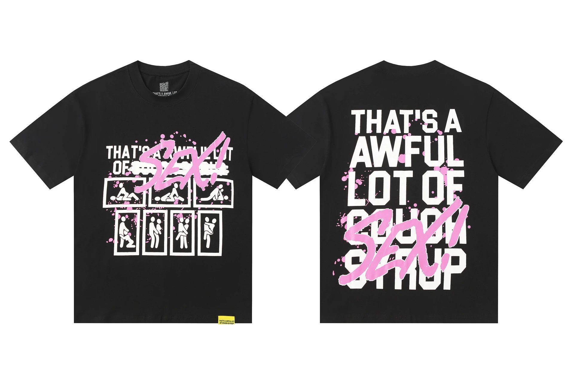 That's a Awful Lot of Cough Syrup T-Shirts Graphic-print short-sleeve T-shirt — 243 black