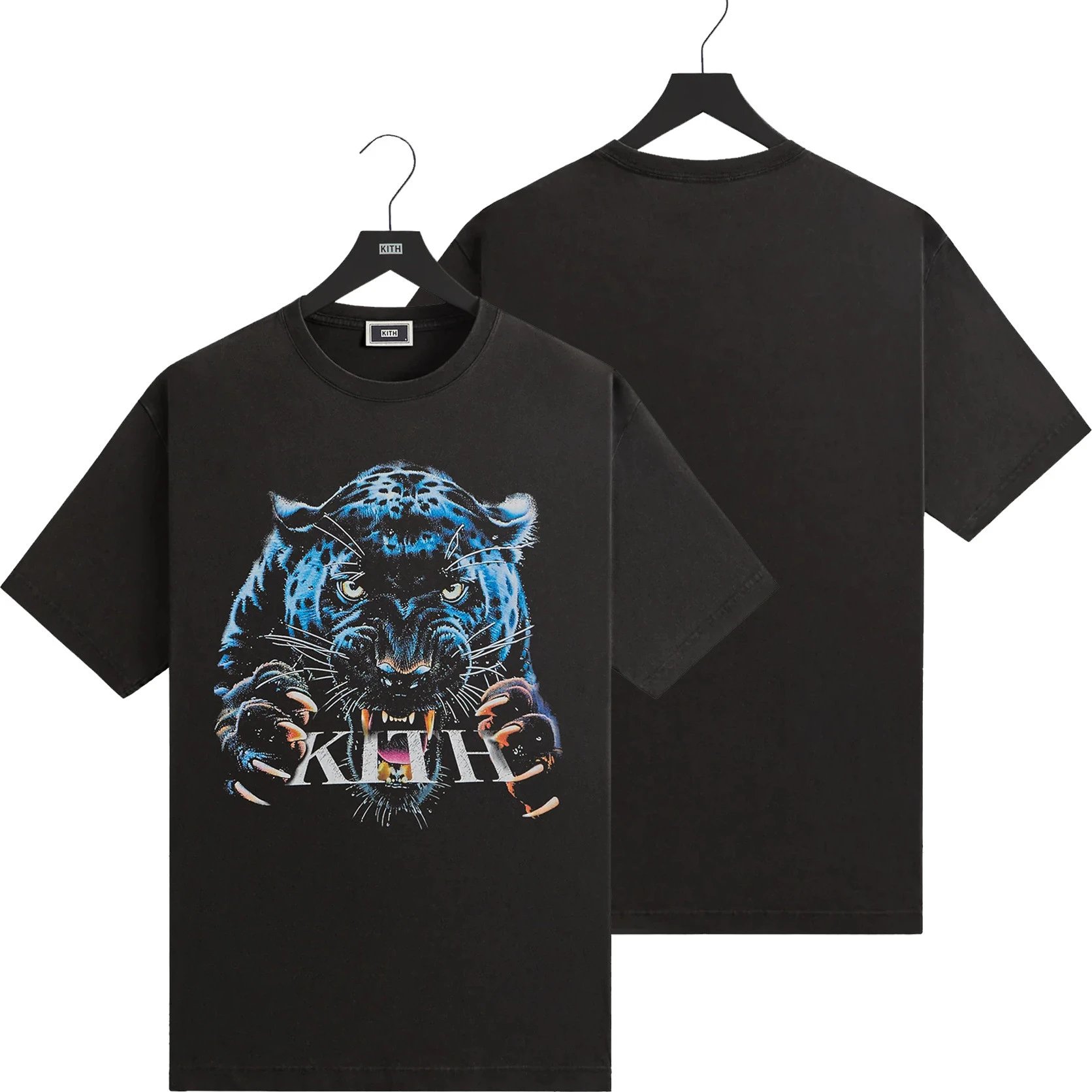 Kith T-Shirts Graphic Print Short-Sleeve T-Shirt — K-289 Black