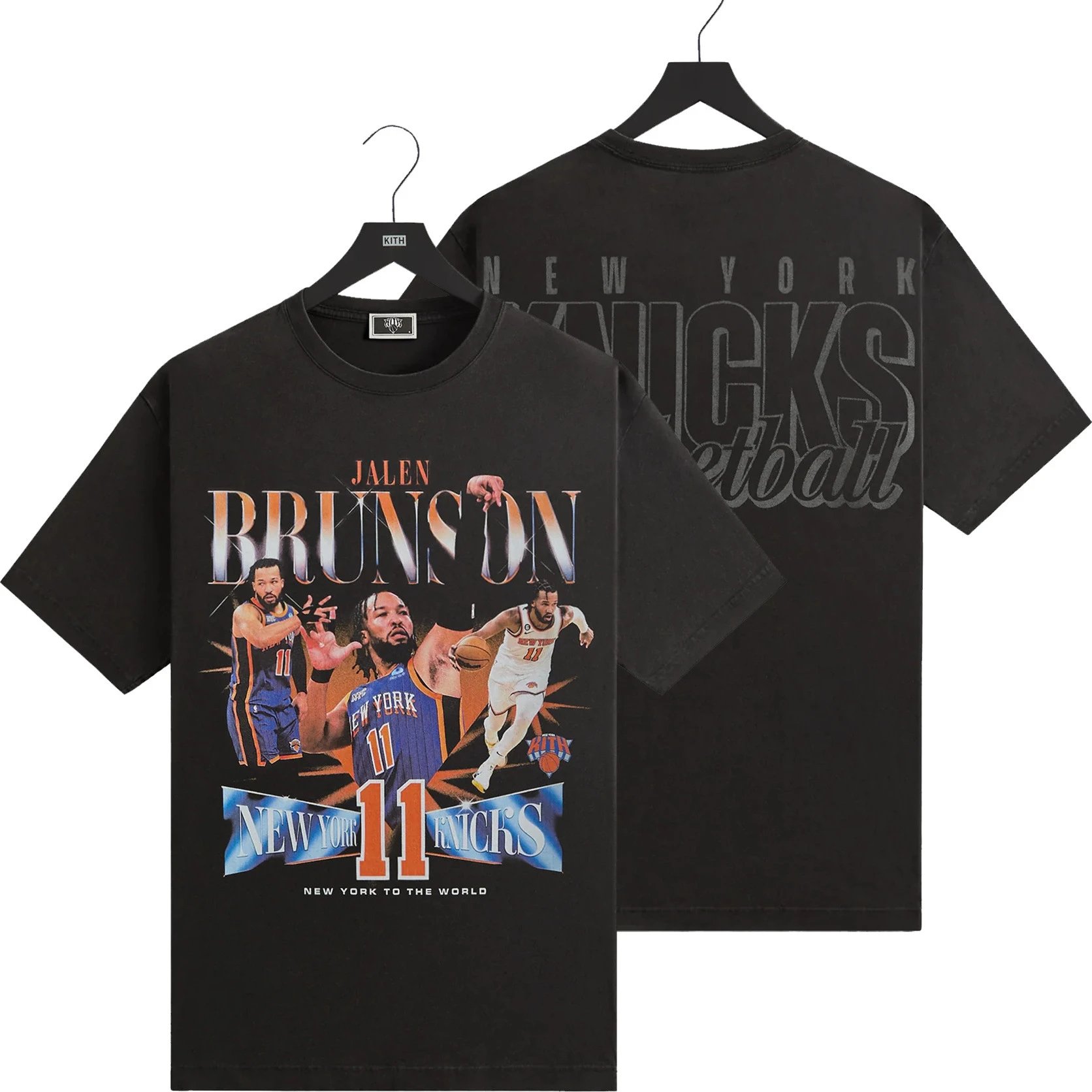 Kith T-Shirts Graphic Print Short-Sleeve T-Shirt — K-294 Black