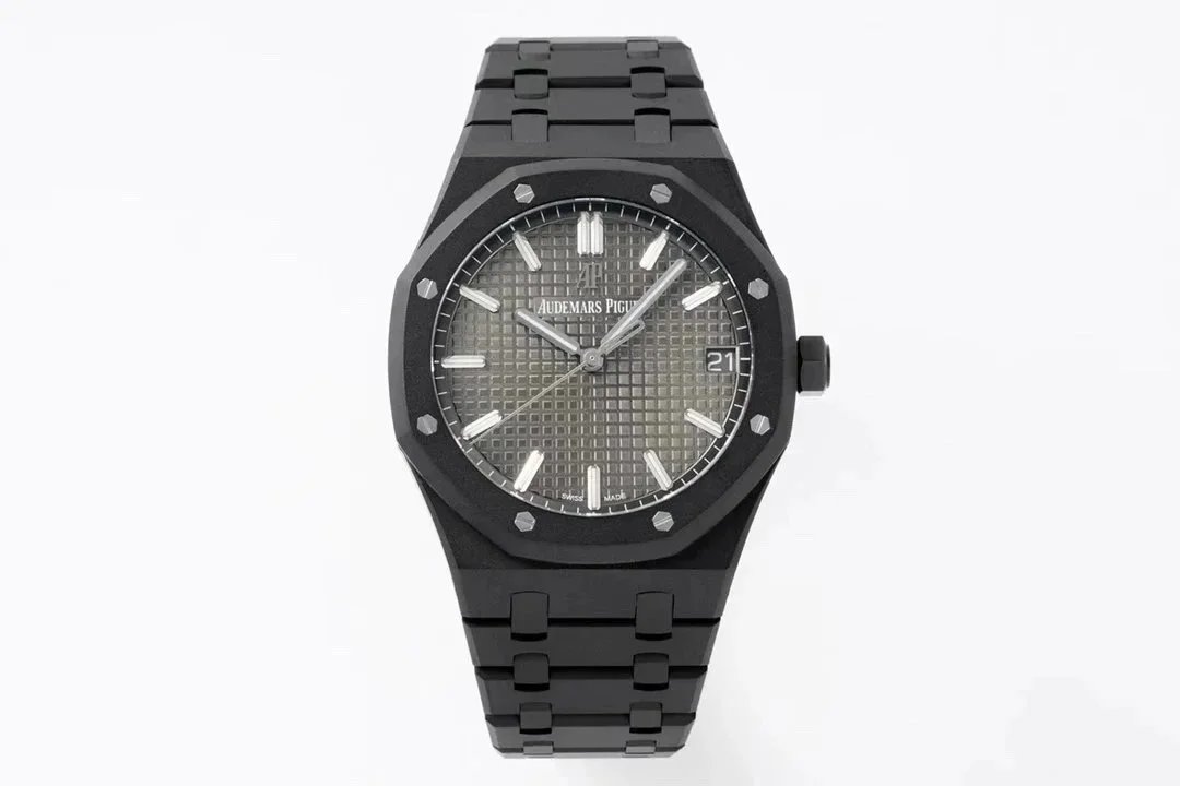 Audemars Piguet Royal Oak Automatic Silver Tapisserie Dial Watch Watches - 4