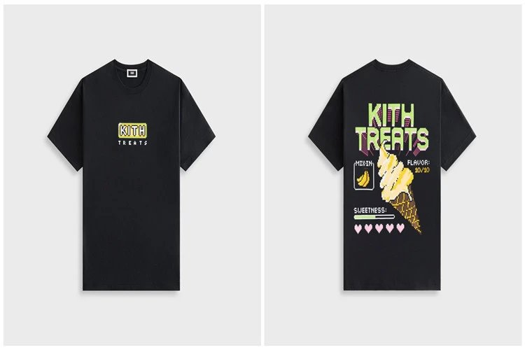 Kith T-Shirts Graphic Short-Sleeve T-Shirt — K 313 Black