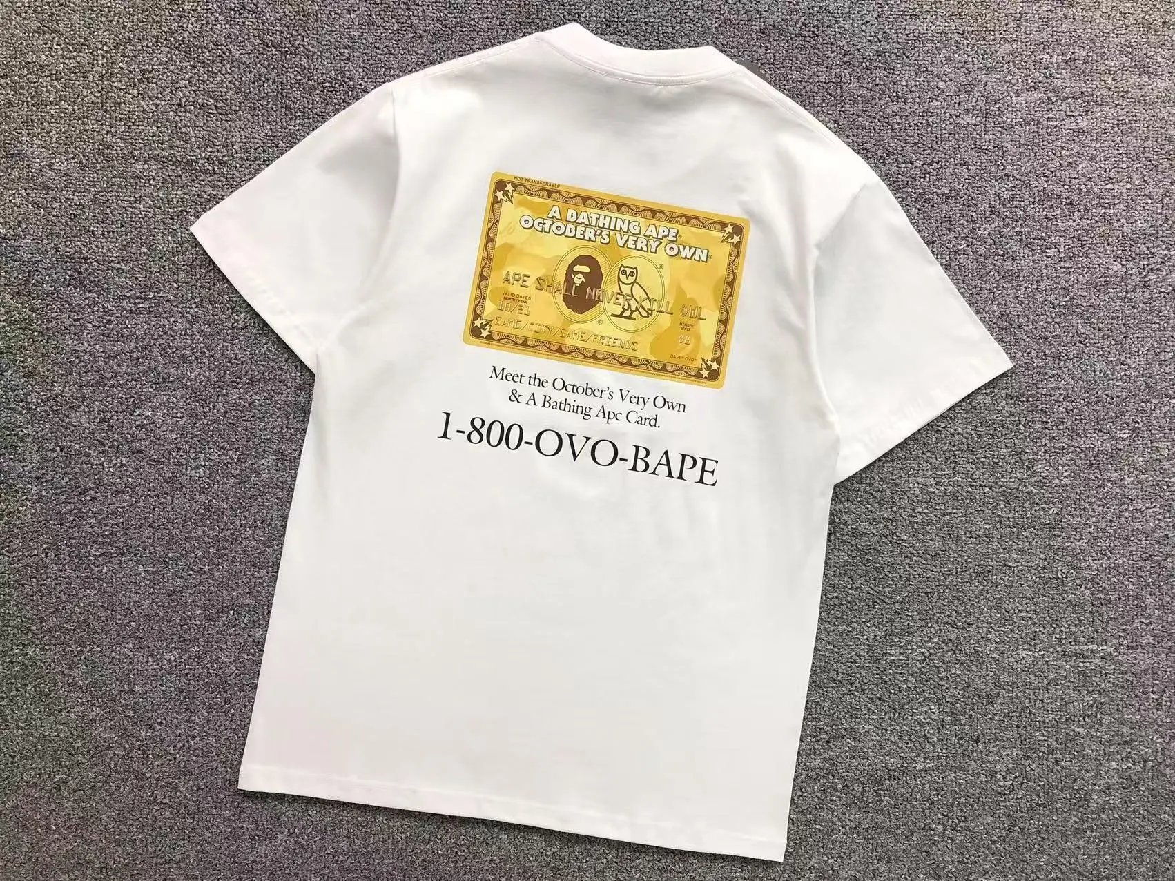 BAPE T-Shirts Short-Sleeve Graphic Print — 433 white