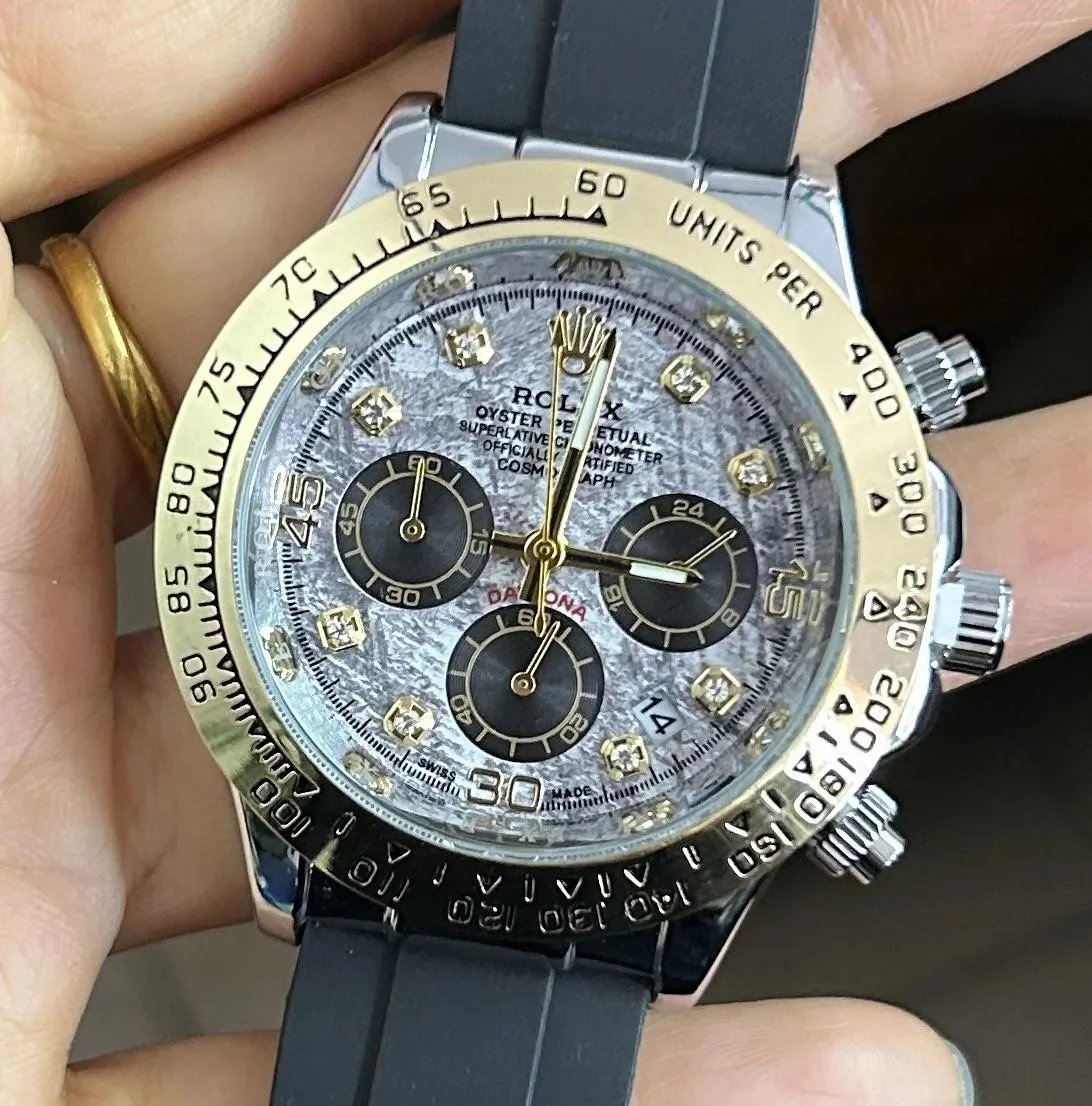 Rolex Oyster Perpetual Cosmograph Daytona Skeleton Blue Mechanical Watch Watches - 7