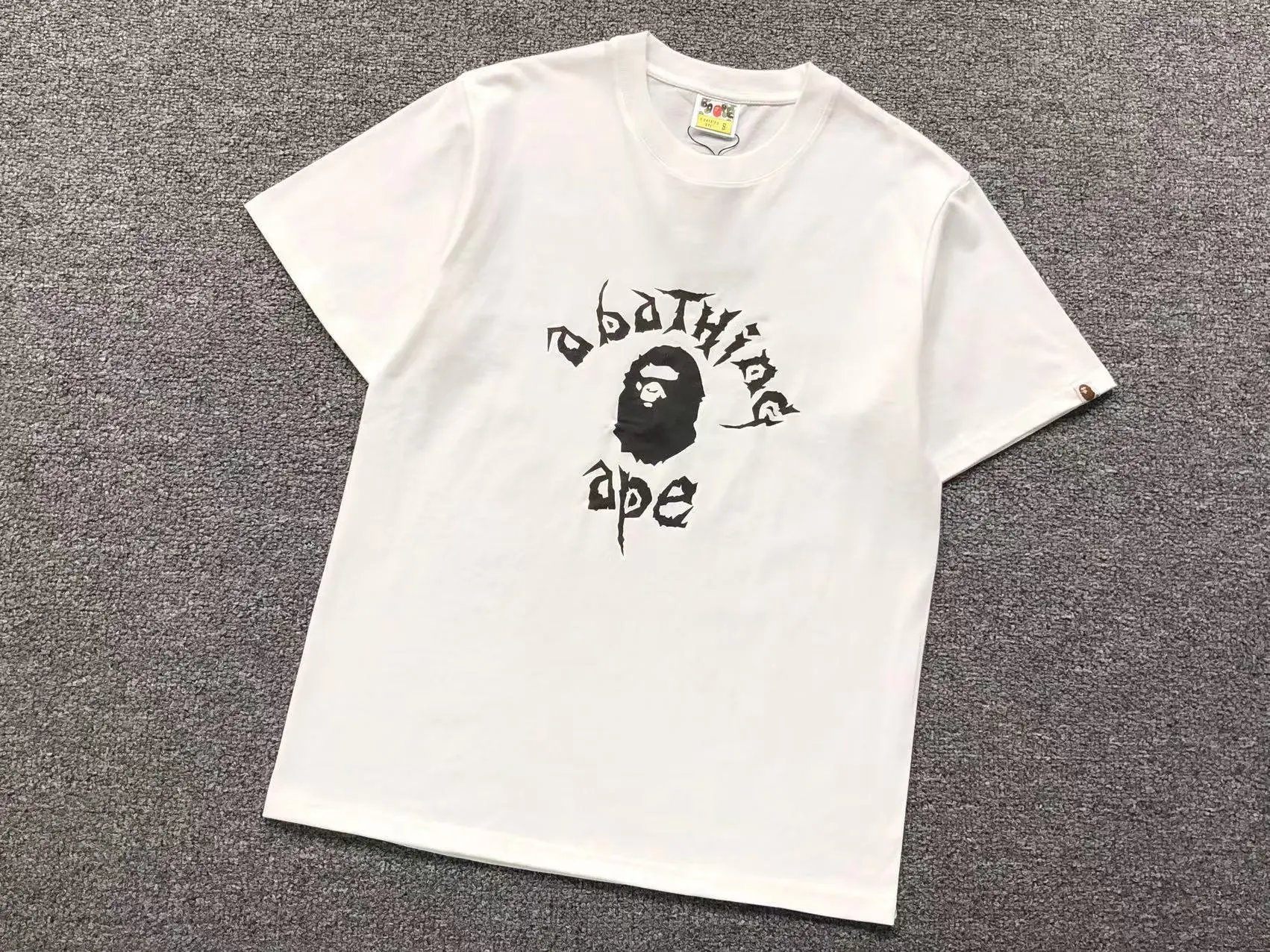 BAPE T-Shirts Short-Sleeve Graphic Print — 442 white