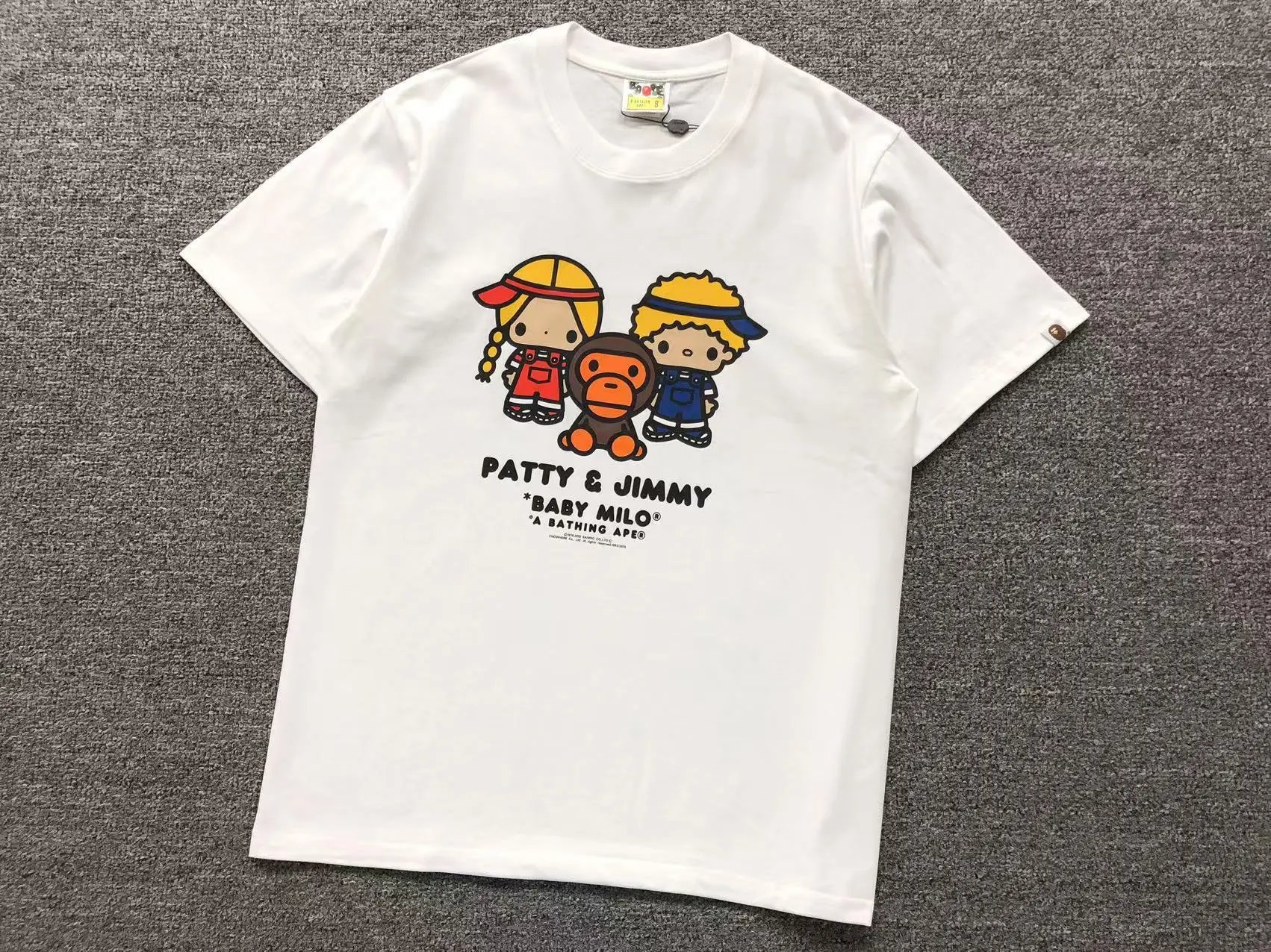 BAPE T-Shirts Short-Sleeve Graphic Print — 448 white