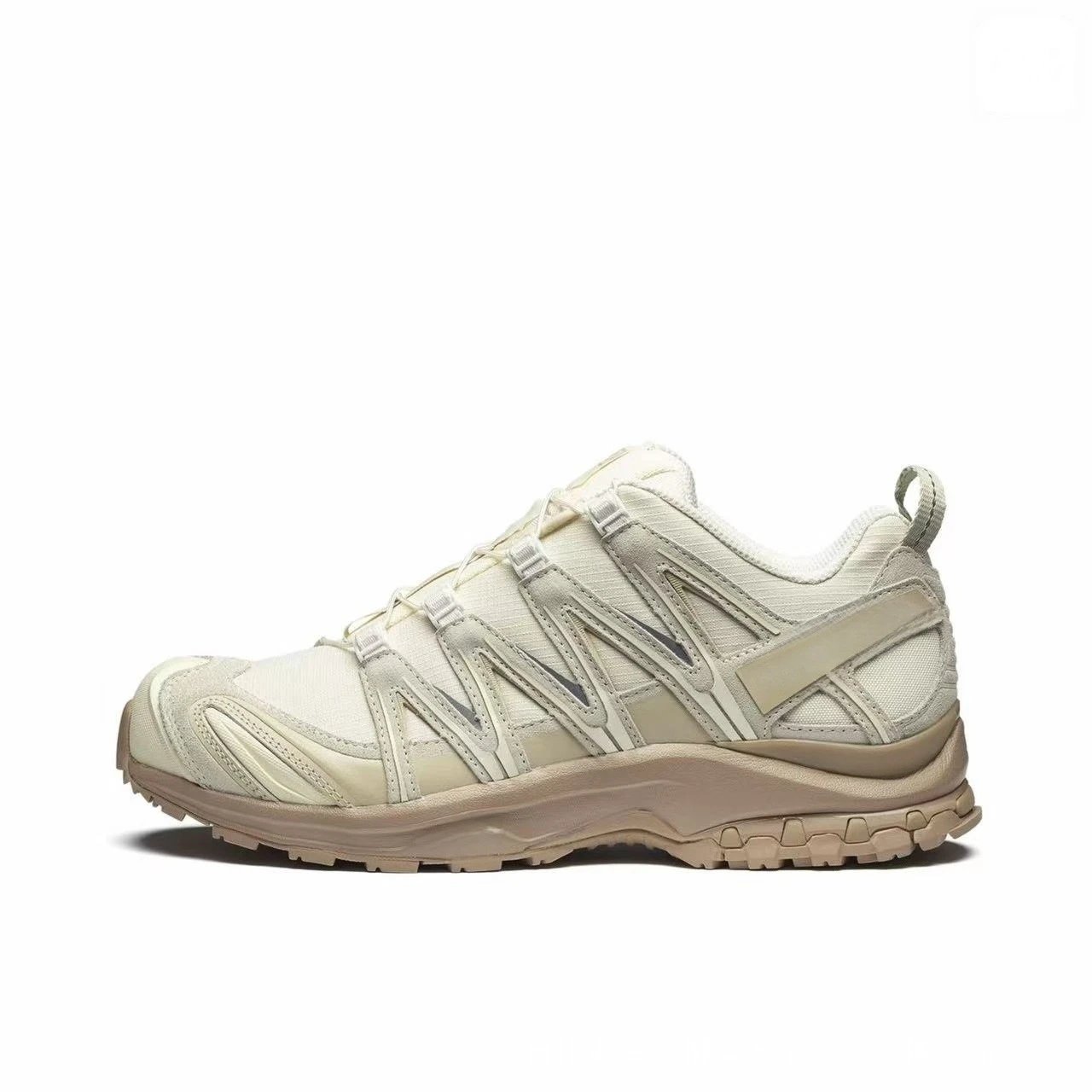Salomon Multiple trail shoe designs — 3 D Vanilla color