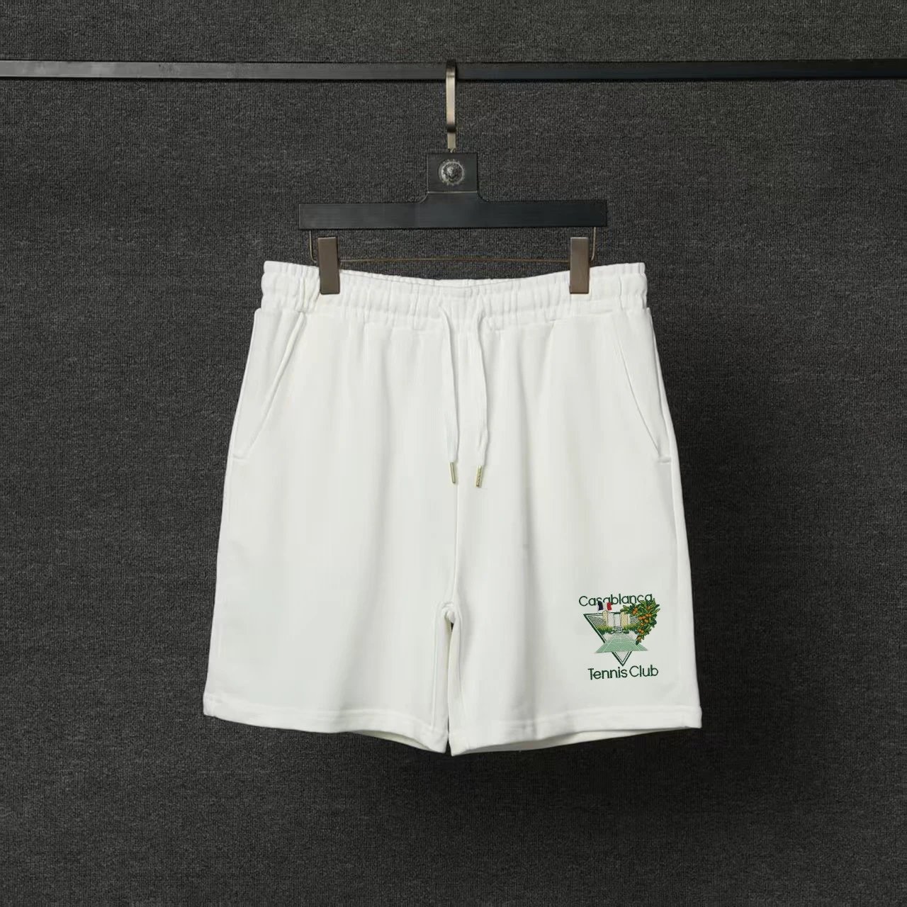 Casablanca T-Shirts Short-Sleeve Logo Patch T-Shirt — 21 white
