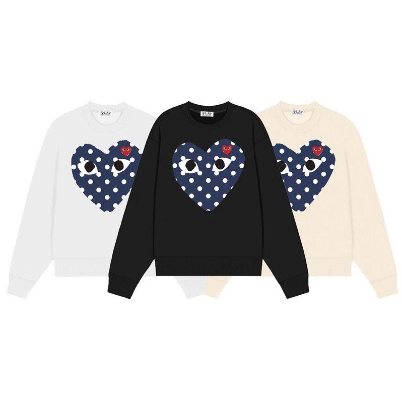 Comme des Garçons Hoodies & Sweatshirts PLAY heart graphic crewneck sweatshirt image 3