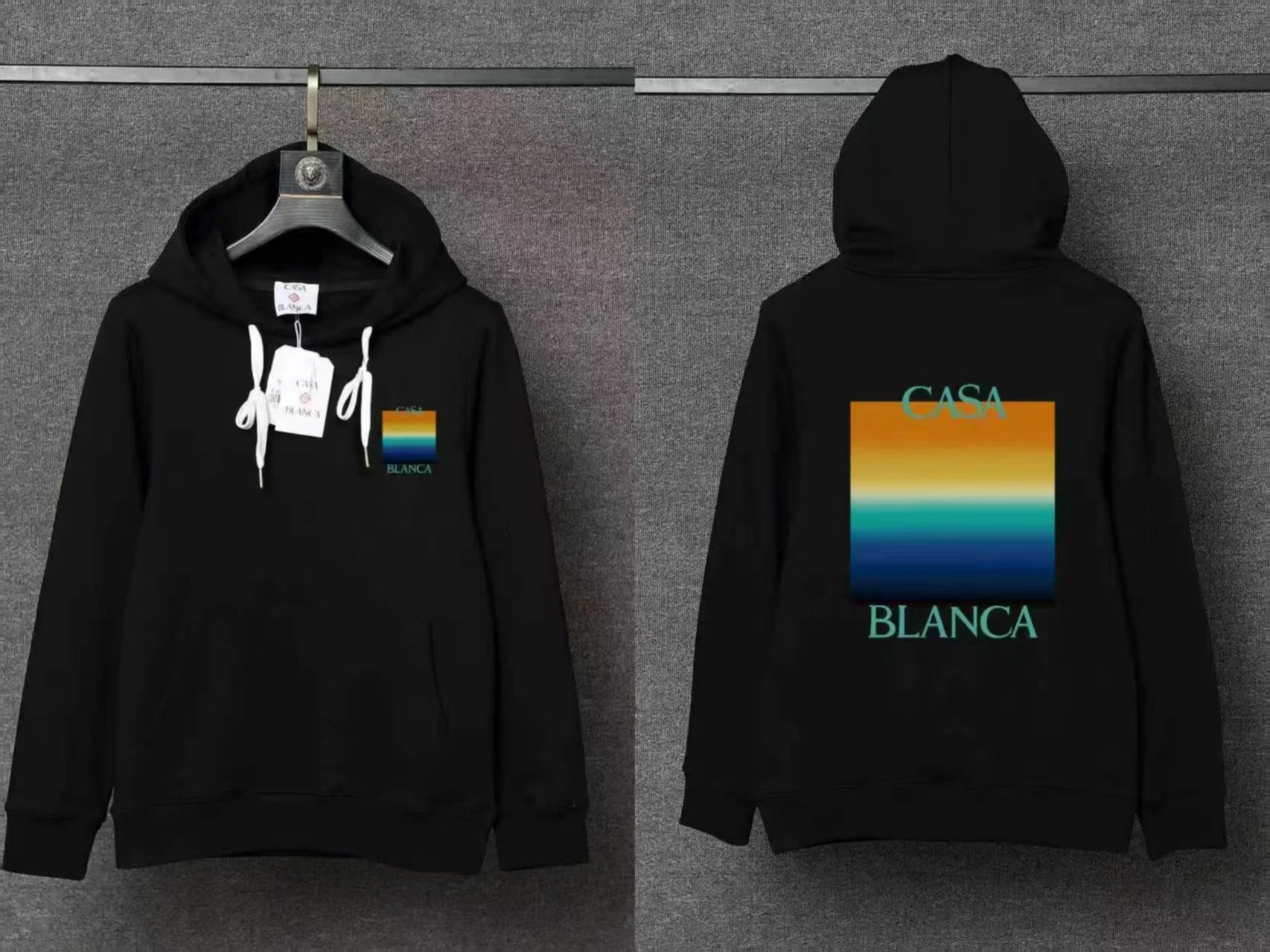 Casablanca Hoodies & Sweatshirts Pullover Hoodie with Casa Blanca Graphic Print — 14