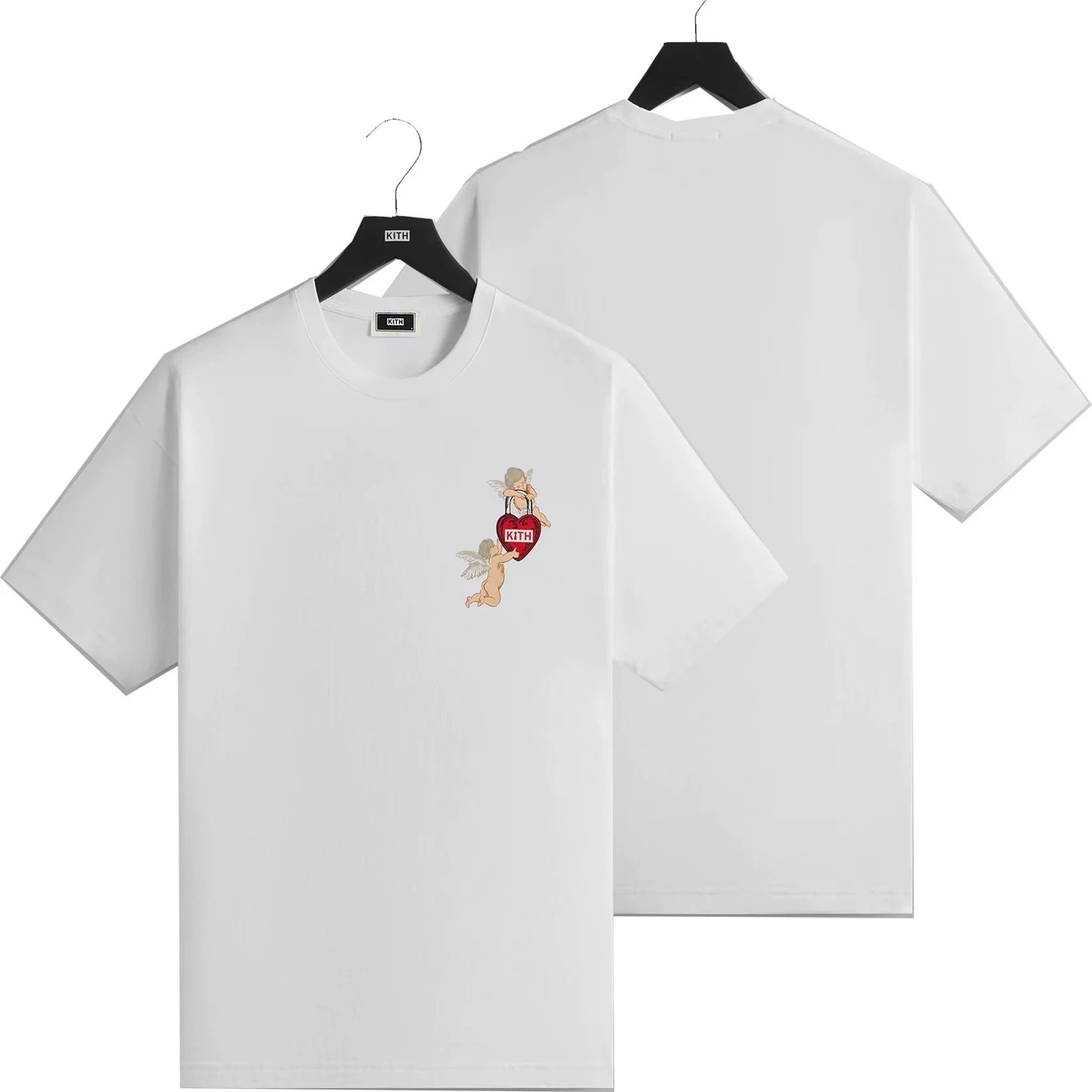 Kith T-Shirts Graphic Print Short-Sleeve T-Shirt — K-274 white
