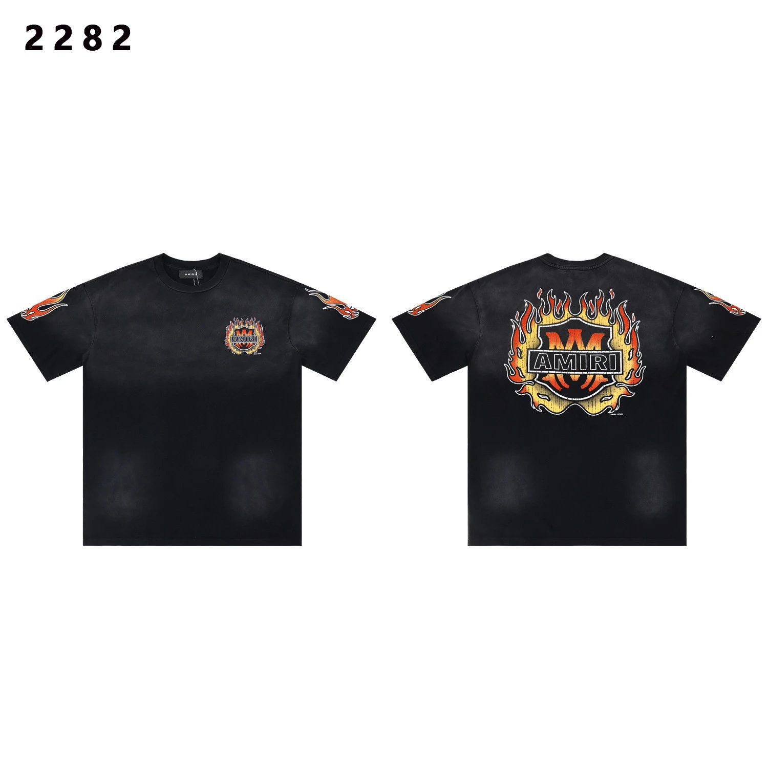 Rivington Roi Rebis T-Shirts Washed Graphic Print — 2282 black