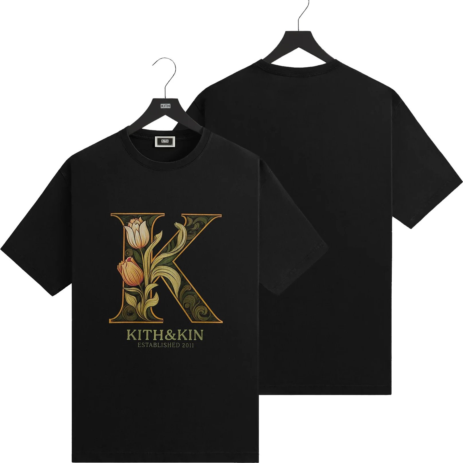 Kith T-Shirts Graphic Short-Sleeve T-Shirt — K 304 Black