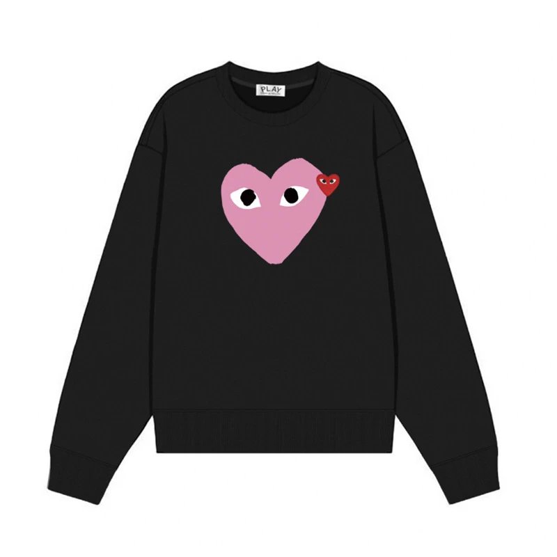 Comme des Garçons Hoodies & Sweatshirts PLAY heart graphic crewneck sweatshirt — 35 Black