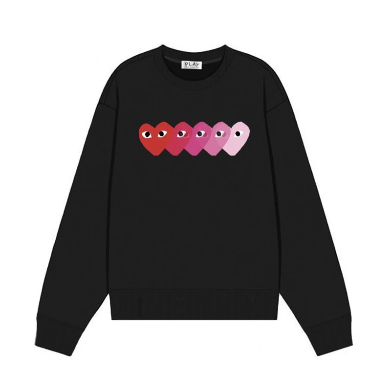 Comme des Garçons Hoodies & Sweatshirts PLAY heart graphic crewneck sweatshirt — 31 Black