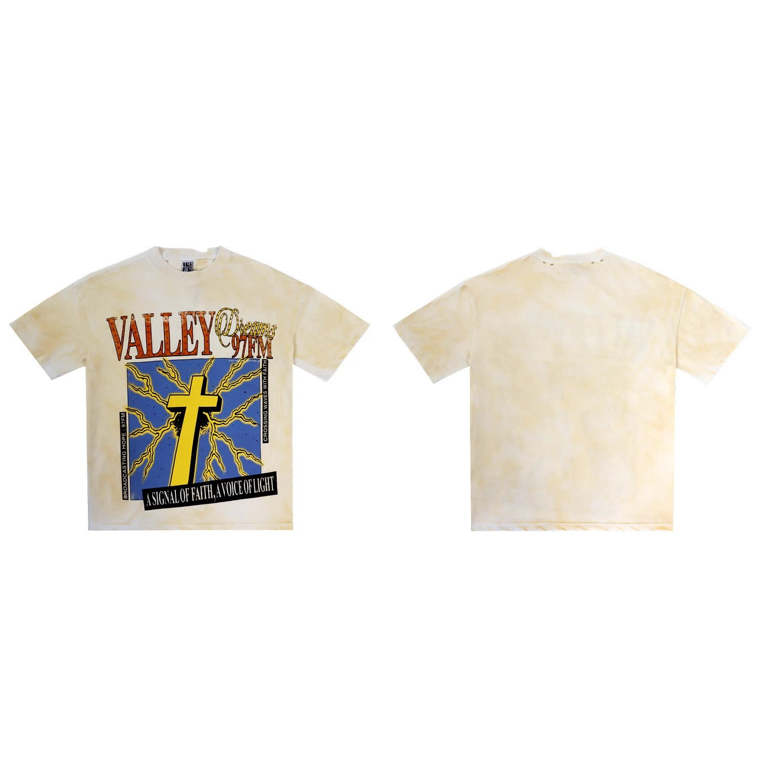 Rivington Roi Rebis T-Shirts Washed Graphic Print — 2905 milky white