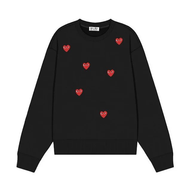 Comme des Garçons Hoodies & Sweatshirts PLAY heart graphic crewneck sweatshirt product detail image 13