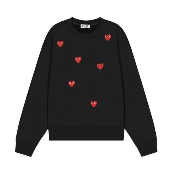 Comme des Garçons Play Heart Eyes White Sweater - 14