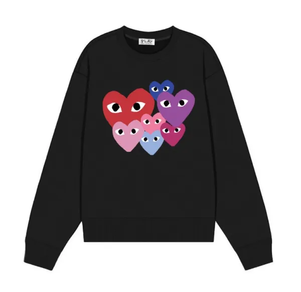 Comme des Garçons Play Heart Eyes White Sweater - 17