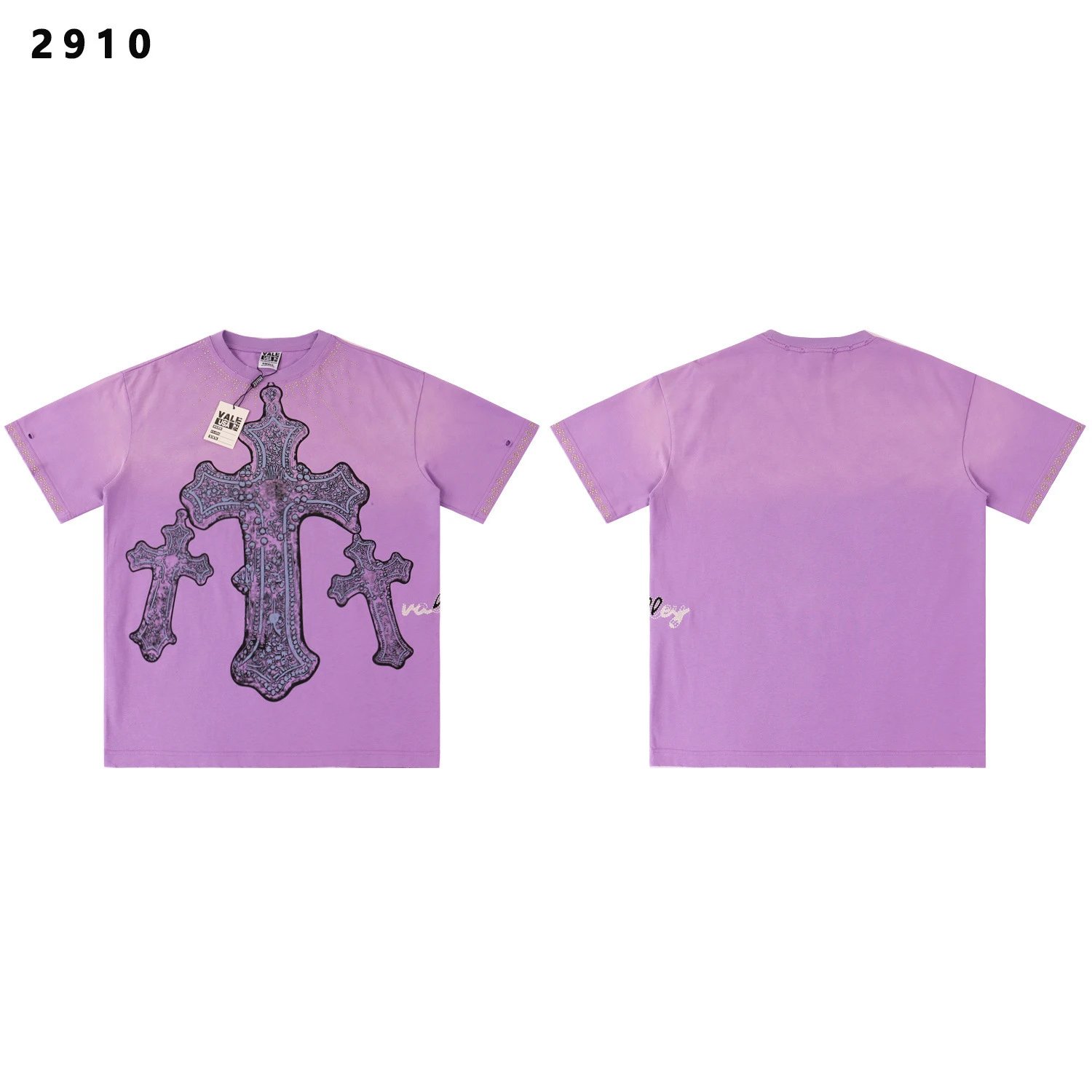 Rivington Roi Rebis T-Shirts Washed Graphic Print — 2910 Violet