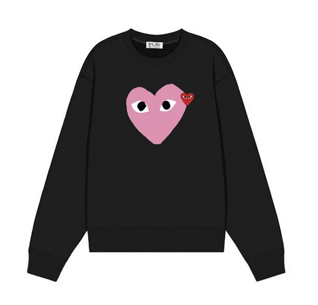 Comme des Garçons Hoodies & Sweatshirts PLAY heart graphic crewneck sweatshirt product detail image 23