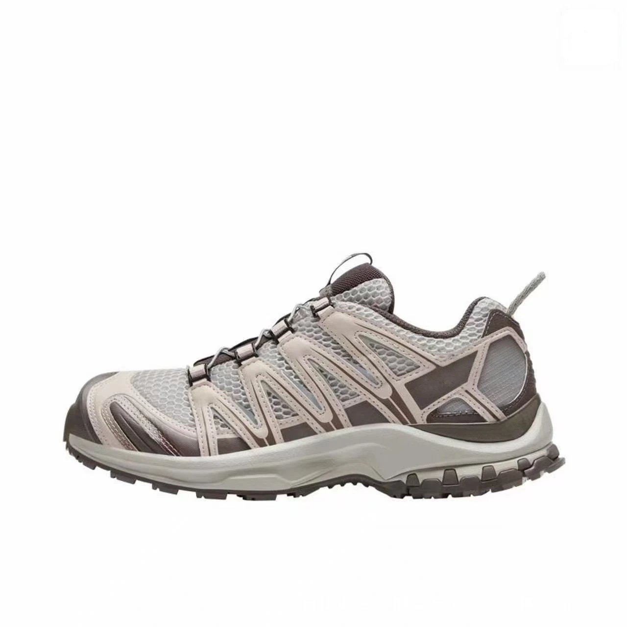 Salomon Multiple trail shoe designs — 3 D Silver-gray cloud