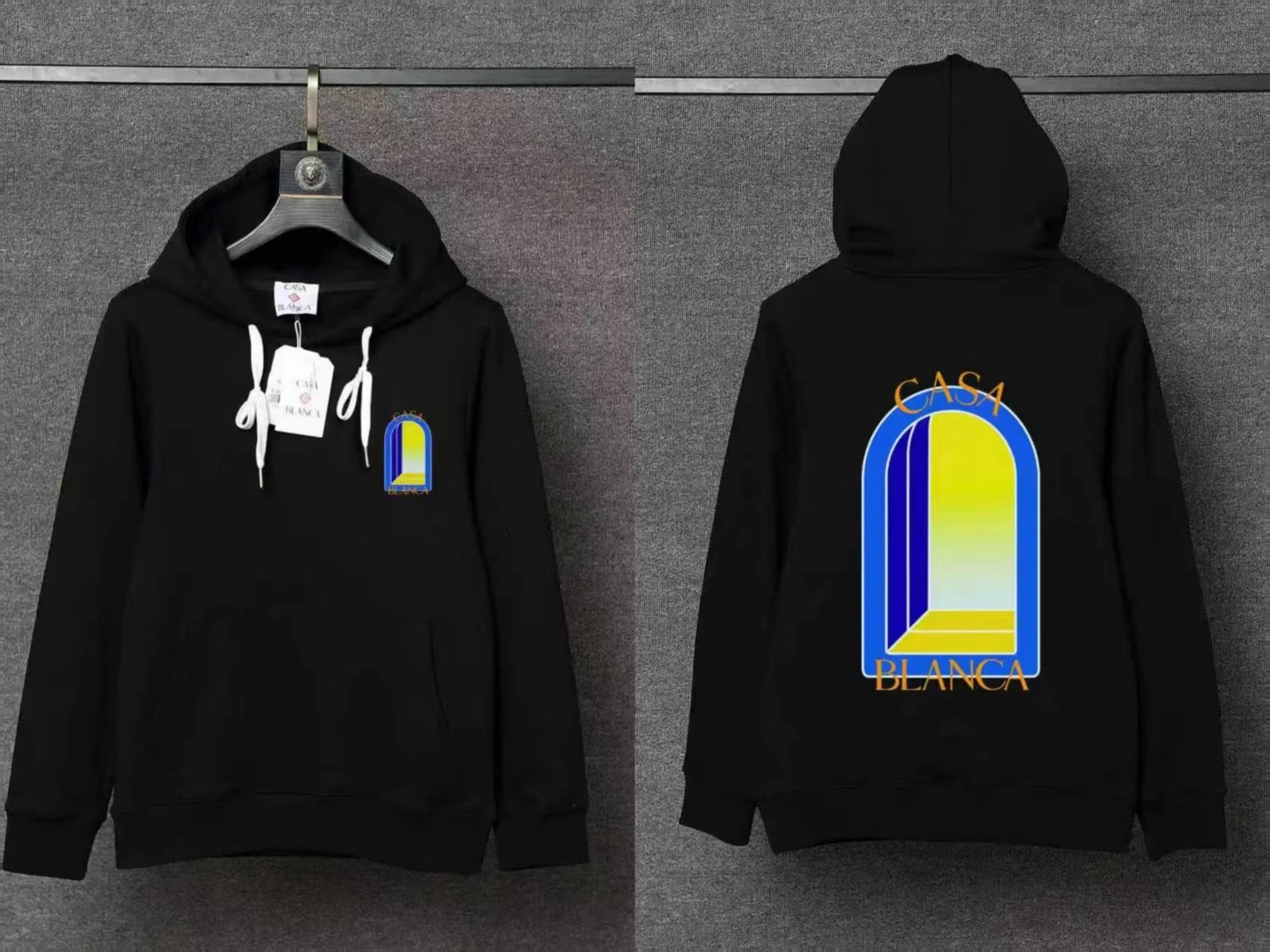 Casablanca Hoodies & Sweatshirts Pullover Hoodie with Casa Blanca Graphic Print — 20