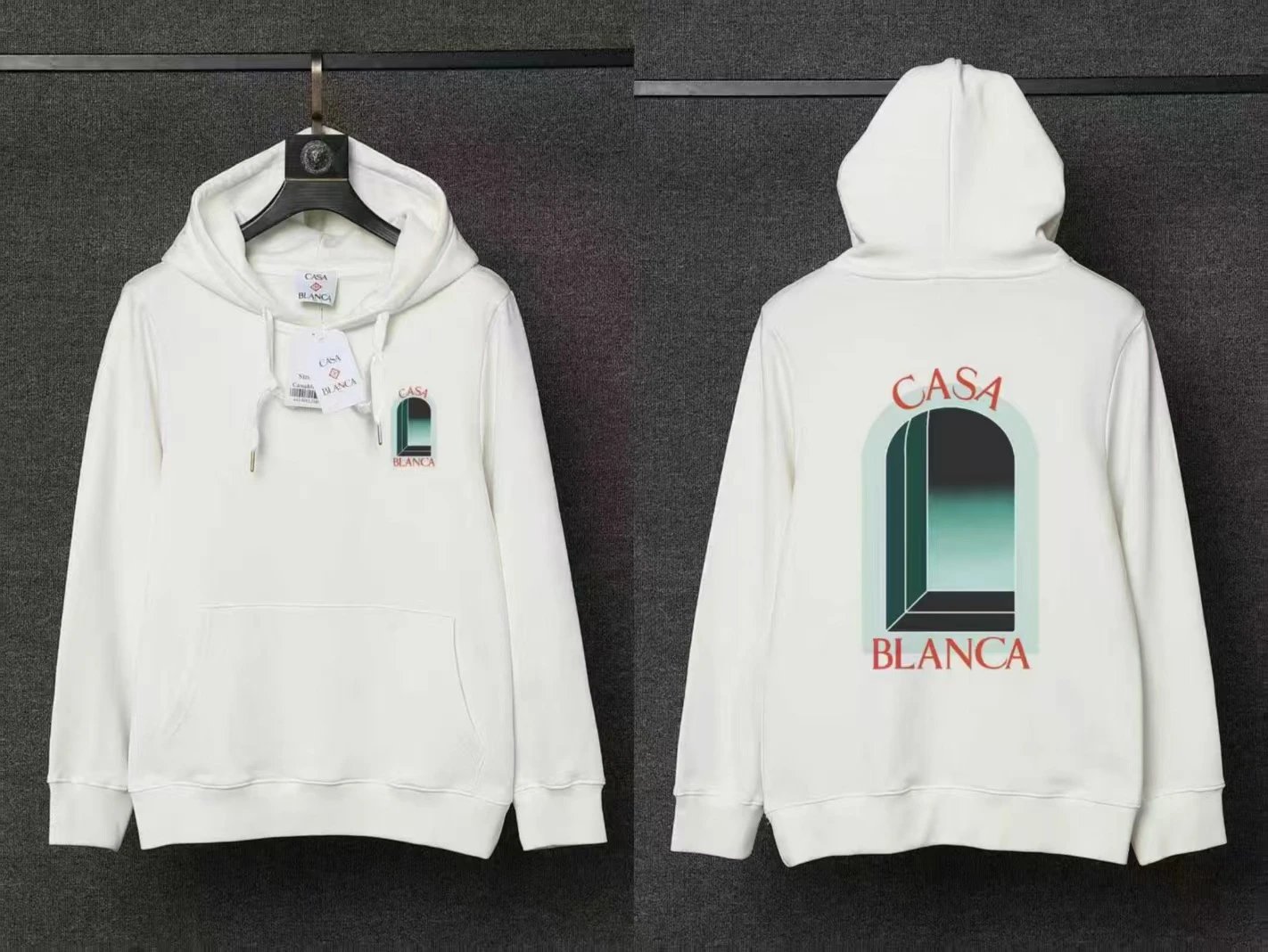 Casablanca Hoodies & Sweatshirts Pullover Hoodie with Casa Blanca Graphic Print — 21