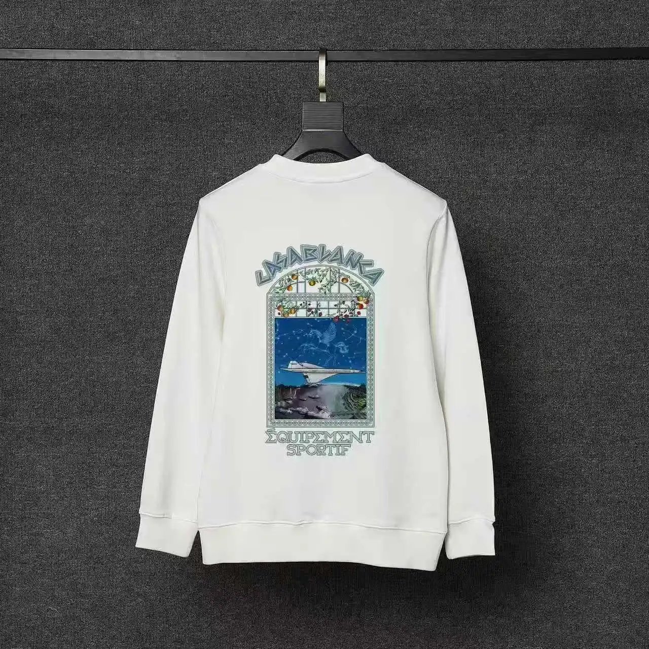 Casablanca Hoodies & Sweatshirts Printed Crewneck Sweatshirt — 55