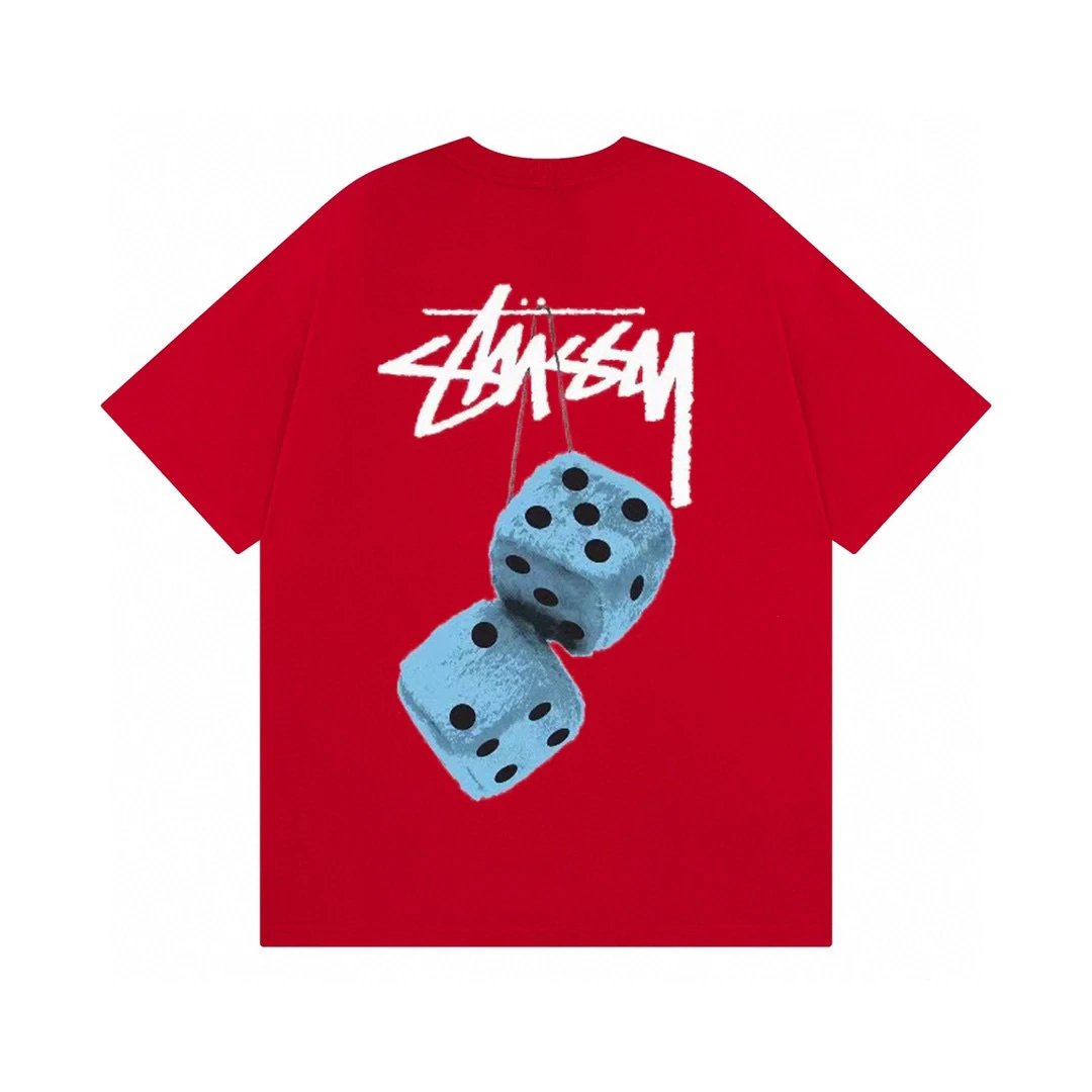 Stüssy T-Shirts Graphic Print Short-Sleeve T-Shirt — 851 red
