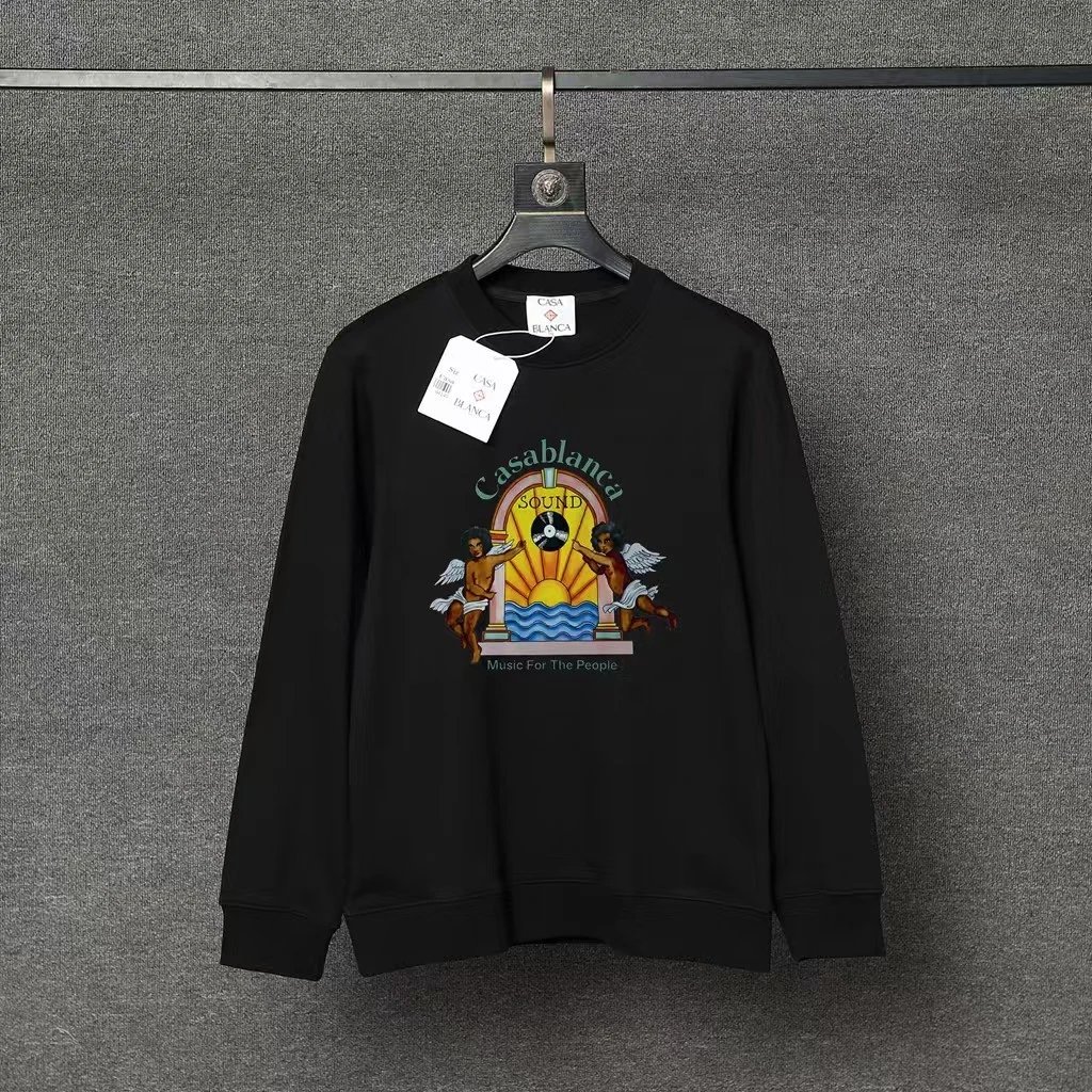Casablanca Hoodies & Sweatshirts Graphic Print Crewneck Sweatshirt — 71