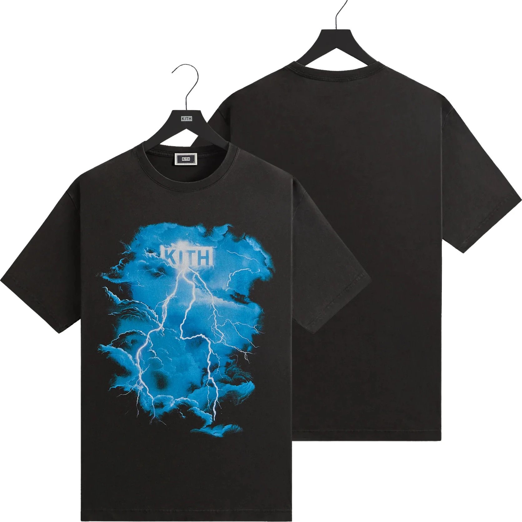 Kith T-Shirts Graphic Print Short-Sleeve T-Shirt — K-290 Black