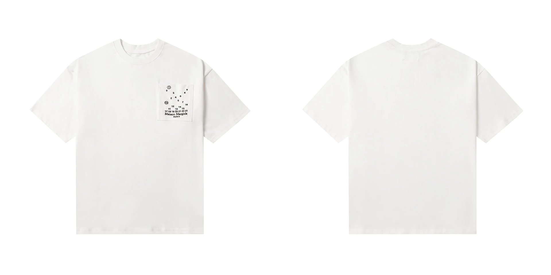 Maison Margiela T-Shirts Numeric logo graphic short-sleeve T-shirt — 806 white