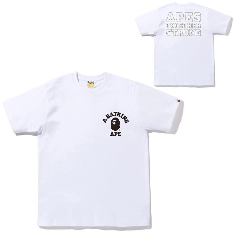 A BATHING APE T-Shirts Head Embroidered T-Shirt — 21