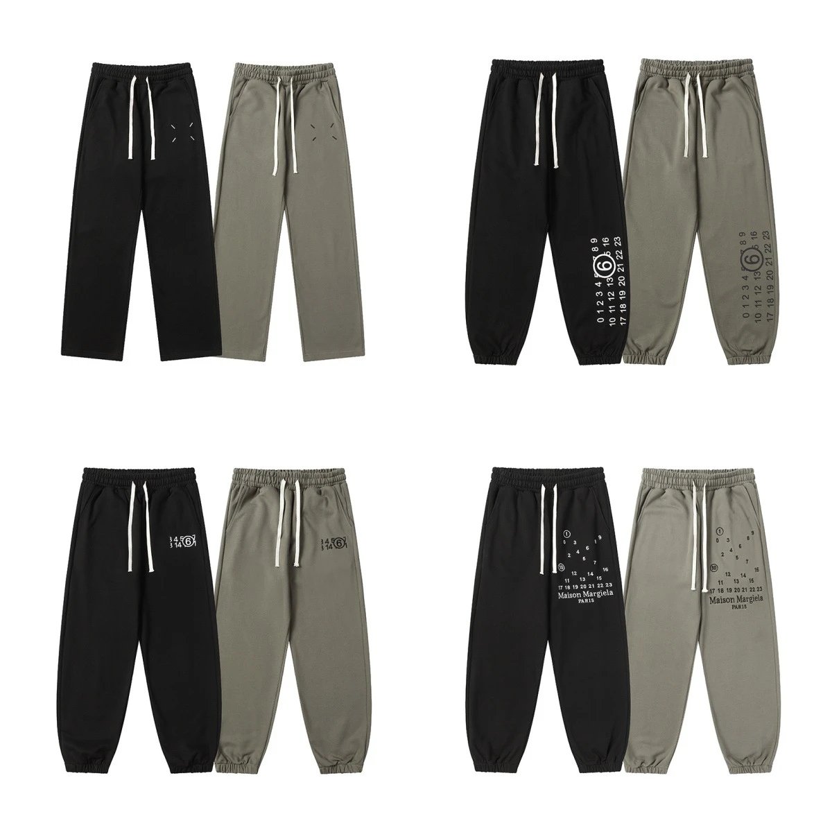 Maison Margiela Trousers Drawstring sweatpants with logo prints image 2