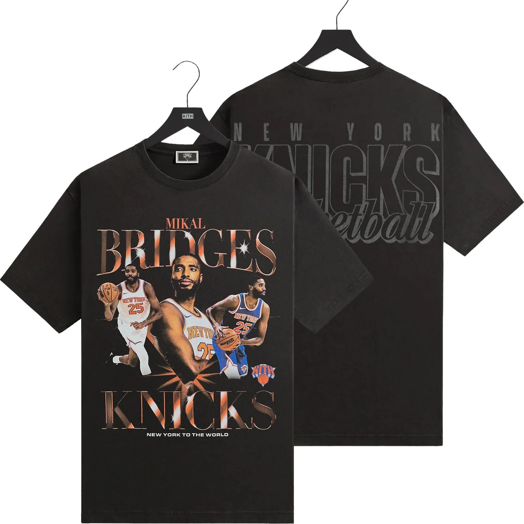 Kith T-Shirts Graphic Print Short-Sleeve T-Shirt — K-281 Black
