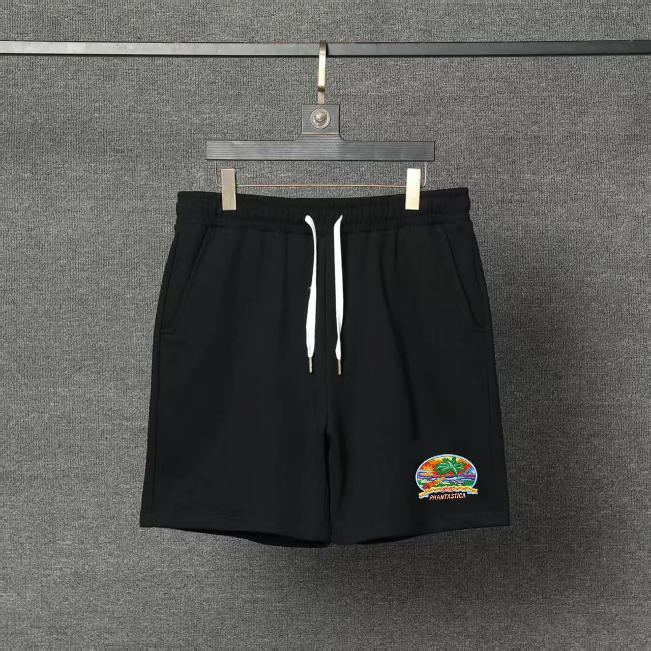 Casablanca T-Shirts Short-Sleeve Logo Patch T-Shirt — 22 black