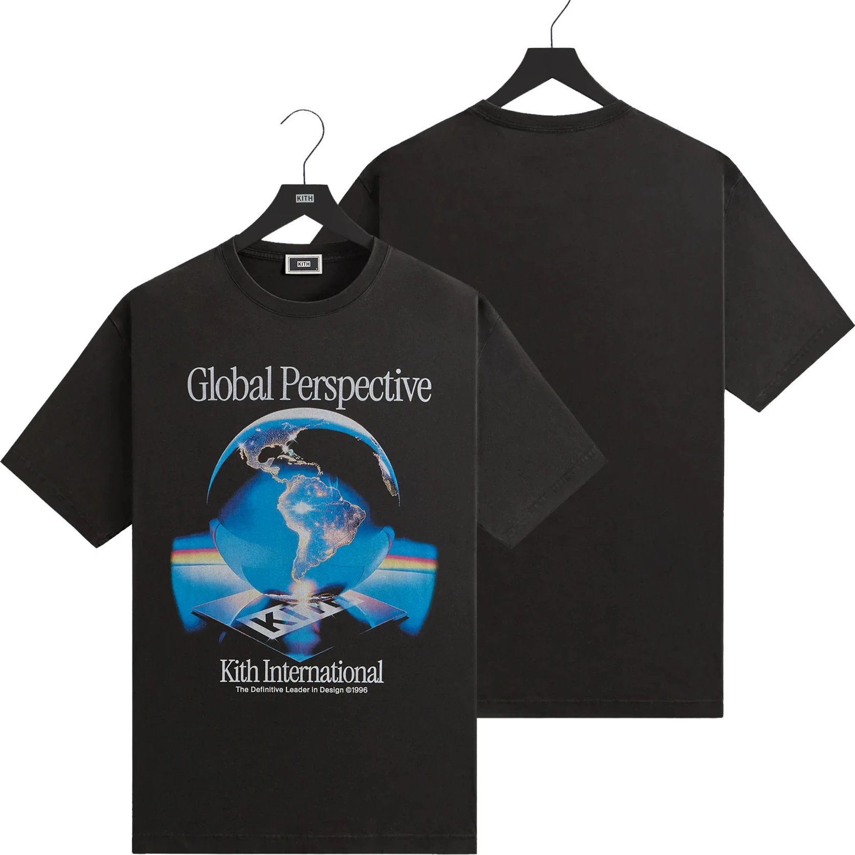 Kith T-Shirts Graphic Print Short-Sleeve T-Shirt — K-293 Black