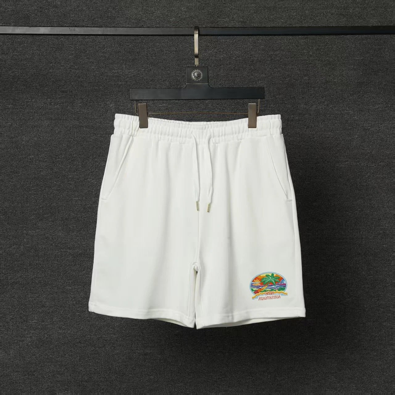 Casablanca T-Shirts Short-Sleeve Logo Patch T-Shirt — 22 white