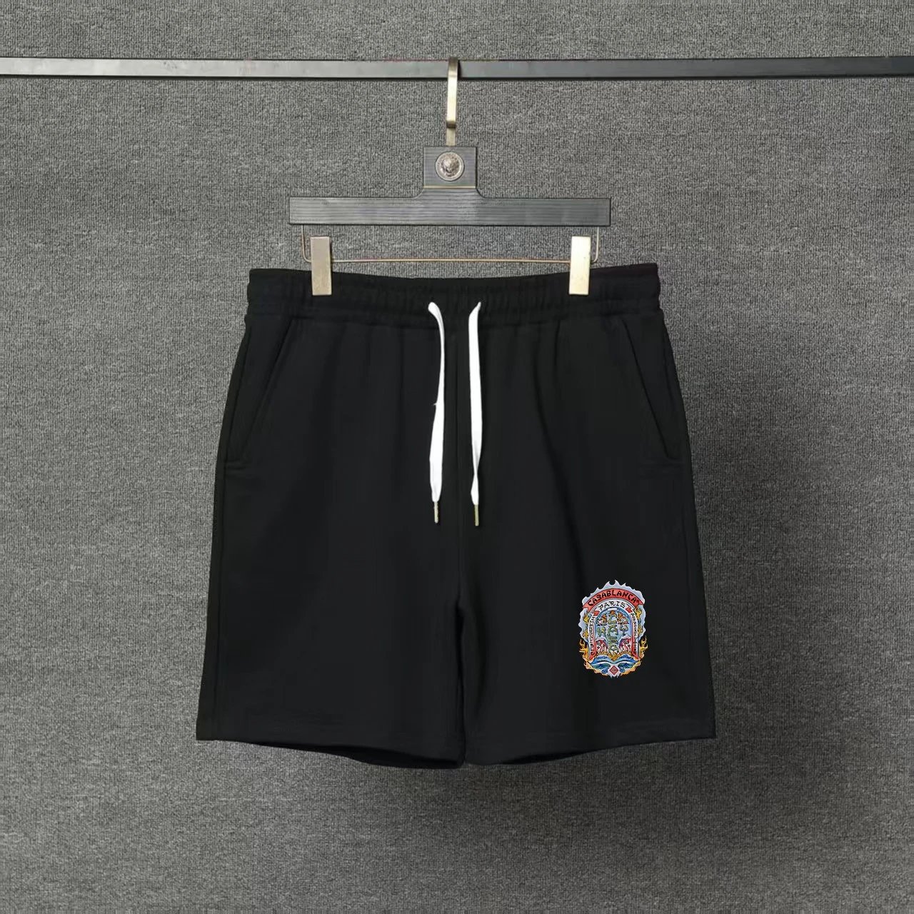 Casablanca T-Shirts Short-Sleeve Logo Patch T-Shirt — 23 black