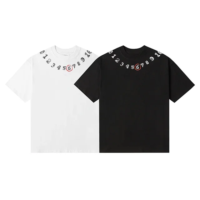 Maison Margiela T-Shirts Number 6 Graphic T-Shirt product detail image 7