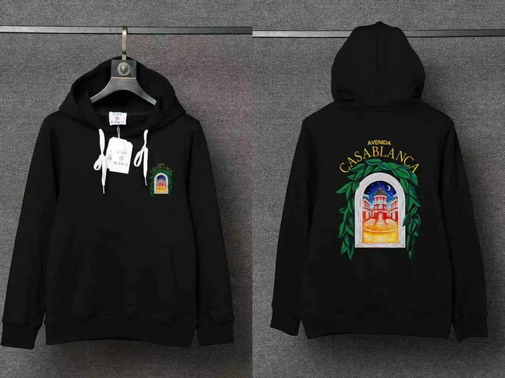 Casablanca Hoodies & Sweatshirts Pullover Hoodie with Casa Blanca Graphic Print — 16