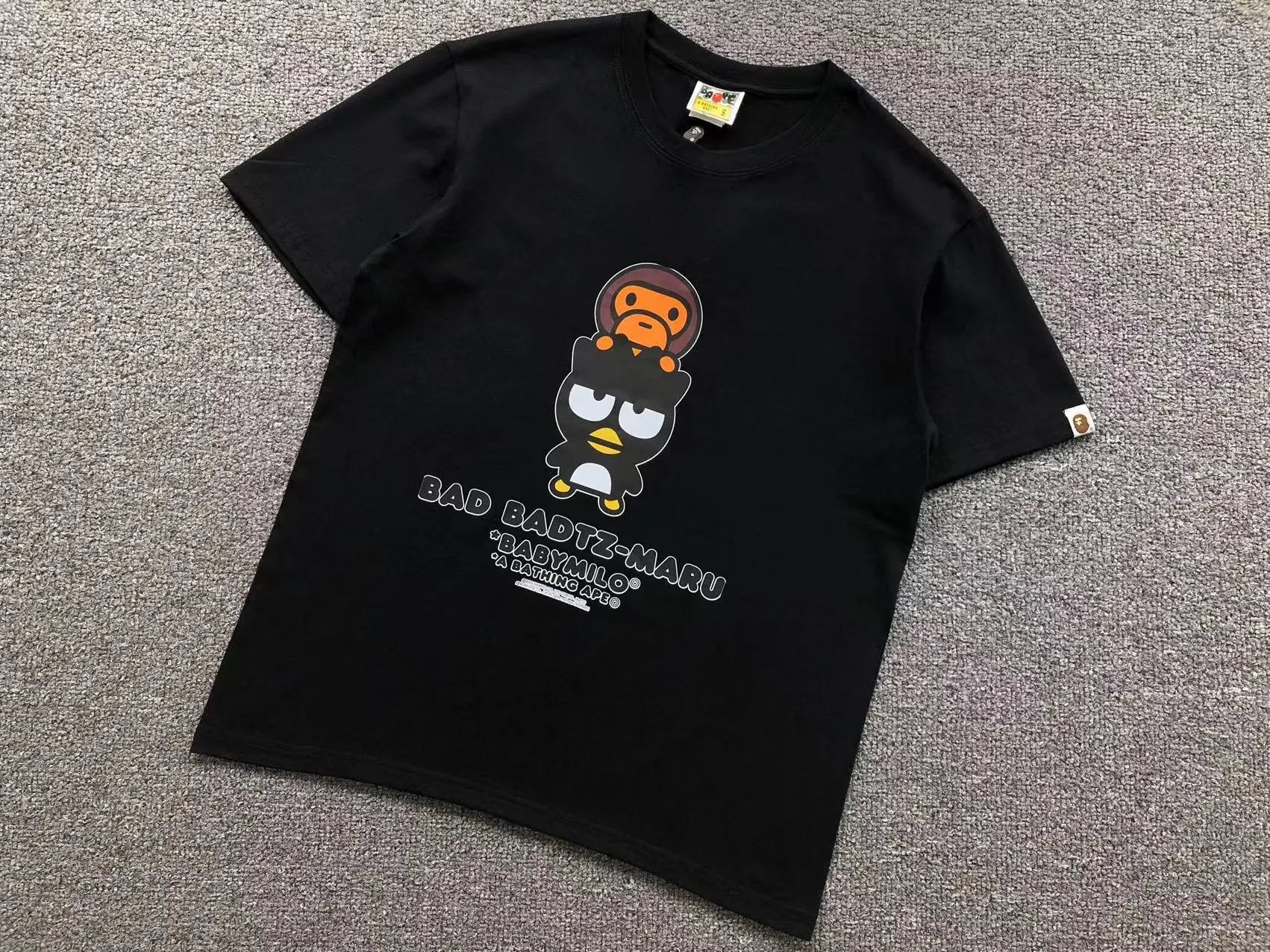BAPE T-Shirts Short-Sleeve Graphic Print — 439 black